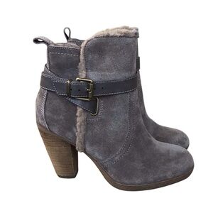 Bjorndal Suede Cassidy Heeled Ankle Boots Size 6